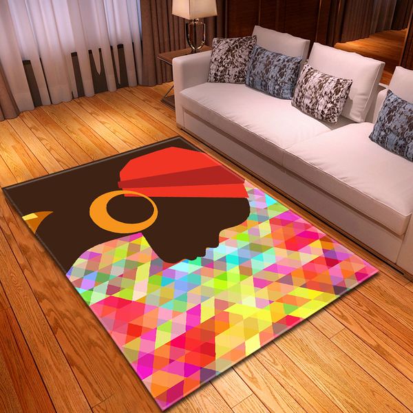 

43african women's printed carpet bedroom dining room floor mat living room