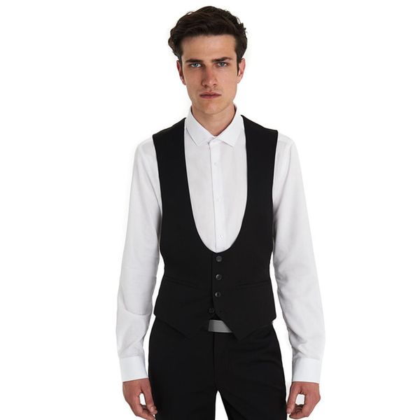 

mens vests black grooms mens vest custom made size and color four buttons wedding/prom/dinner waistcoat formal vest, Black;white