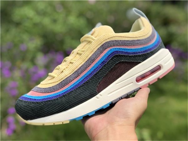 

2019 sean wotherspoon x 1/97 vf sw hybrid running shoes for men women corduroy rainbow authentic sneakers with og box 36-46