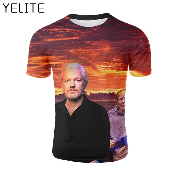 

yelite 2019 man at dusk playing boxing and jumping cheerleading sleeve summer t-shirt 3d print t shirt novelty tshirt, White;black