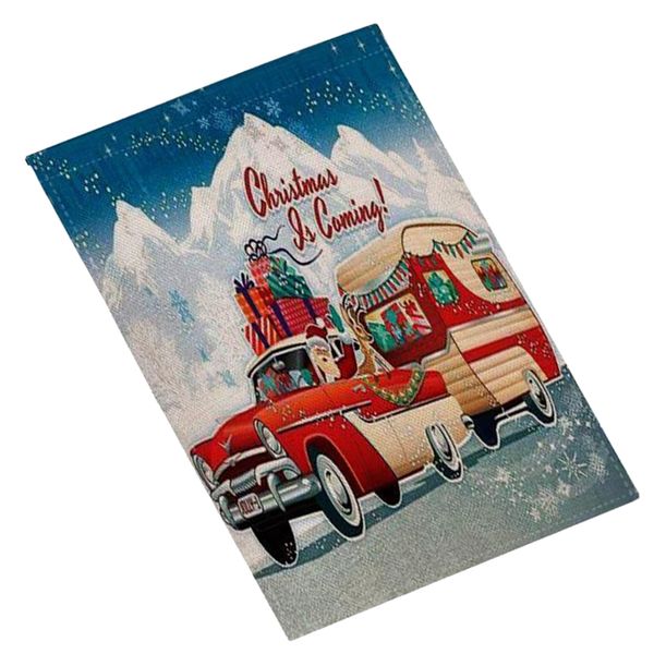 

merry christmas gift garden decor ornament flag double-sided