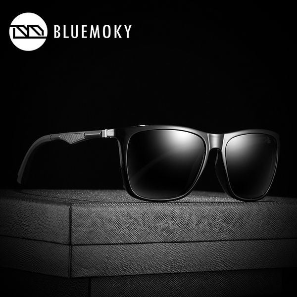 

bluemoky goggle uv400 polarized male sunglasses black square sun glasses for men polaroid driving brand shades for men 2019 new, White;black