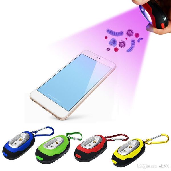 

portable uv stick disinfection lamp uvc led sterilizer uv light mini sanitizer portable keychain light travel wand germicidal for phone mask