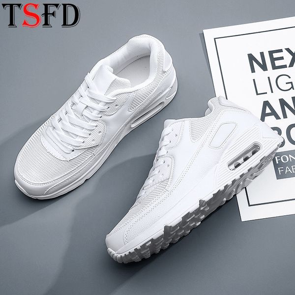 

thick bottom male sneakers air flat sport shoes male big size running shoe for men lace up white sports shoe summer footwear v22