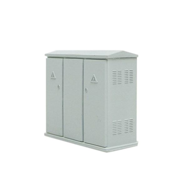 

1:87 ho scale sand table train model two-door distribution box railway resin distribution box educational toy - grey/light grey