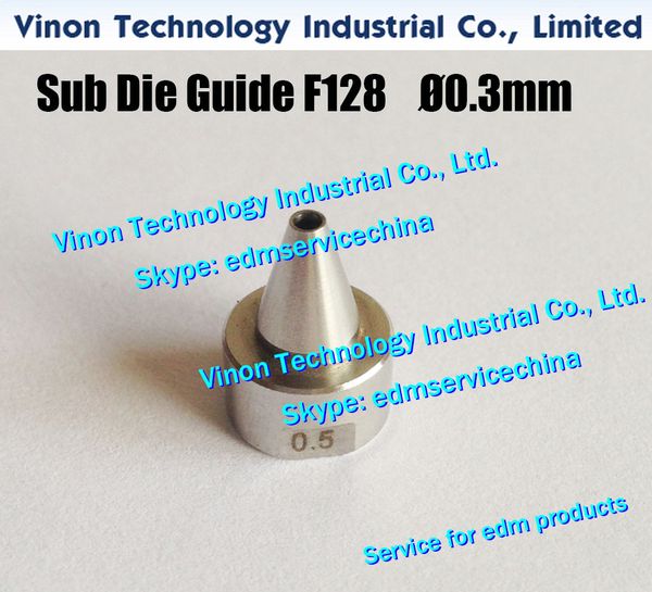 F128 edm Sub Die Guide ￘0,3 mm A290-8104-X620 für Fanuc A,B,C,iA,iB,iC,iD A2908104X620, A290.8104.X620, 0,3 mm Keramikführung 24.56.112