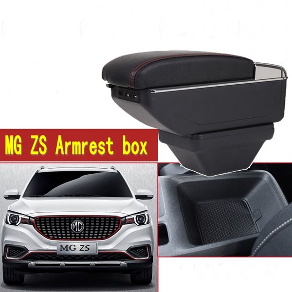 For Mg Zs Armrest Car Centre Console Storage Box Products Interior Arm Rest Car Styling Decoration Accessories Part 17 19 Car Inner Parts Car Interior