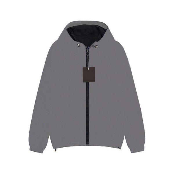 

мужская дизайнерская куртка с капюшоном бренд толстовка случайные письма печать светопропускания мода стиль для мужчин женщин роскошные ветр, Black;brown