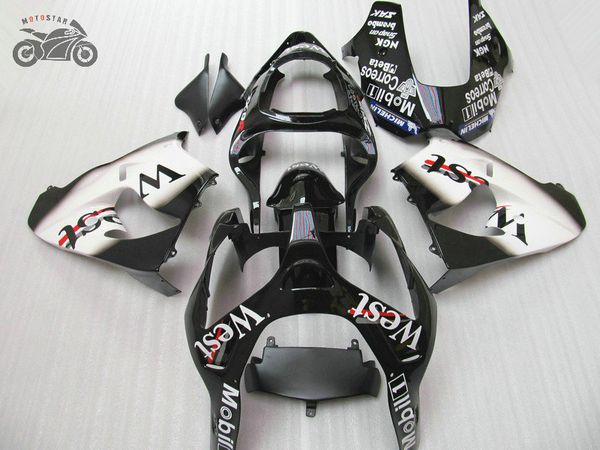 

custom motorcycle fairings kit for kawasaki ninja 2002 2003 zx9r black west fairing aftermarket parts zx-9r zx 9r 02 03
