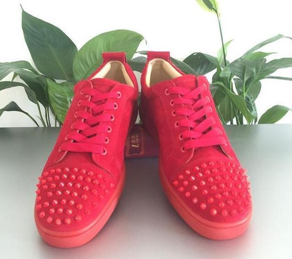 

мужская обувь red bottom sneaker party wedding shoes, натуральная кожа louisfalt шипы шнуровка повседневная обувь 5 цветов 36-47t01, Black