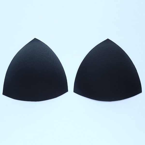 

2020 bra cup pads triangle chest breast bikini underwear inserts removable bra cup pads intimates accessories, Black;white