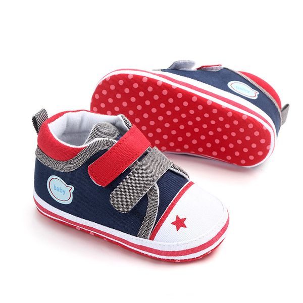 

2019 baby boys sneakers baby girls shoes breathable mixed color design anti-slip shoes toddler soft soled first walkers