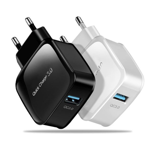 

wholesale quick charge 3.0 18w usb wall charger for samsung j3 j5 j7 2017 s6 s4 usb fast charger for xiaomi huawei android micro usb