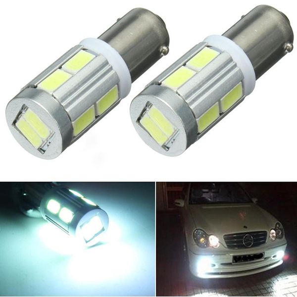 

ba9s h6w 5630 10smd white bulbs auto led wedge light license plate lamp backup brake lights