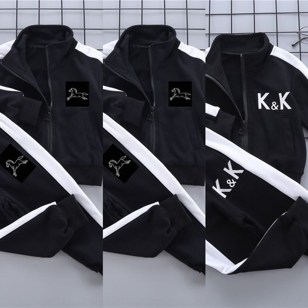 

qwzwk han shangyan li xian children's parent-child suit 2020 autumn knitted sports two-piece han shangyan li xian children's paren