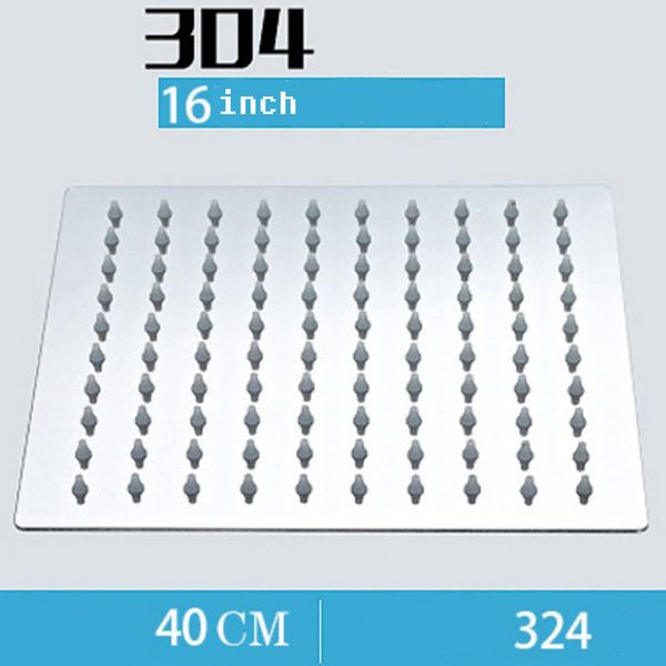 

304 shower heads stainless steel spray shower save watering head ultra-thin large head 6/8/10/12/16 inch 20181225