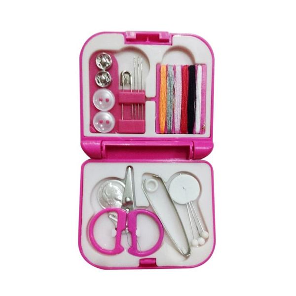 

1 set portable sewing kits with secure-lock sewing supplies for home travel tools combination color, Black