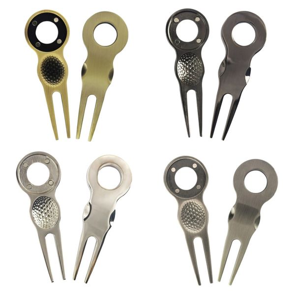 

5pcs magnetic golf divot tool, golf pitch repairer, pith fix tool, accessory