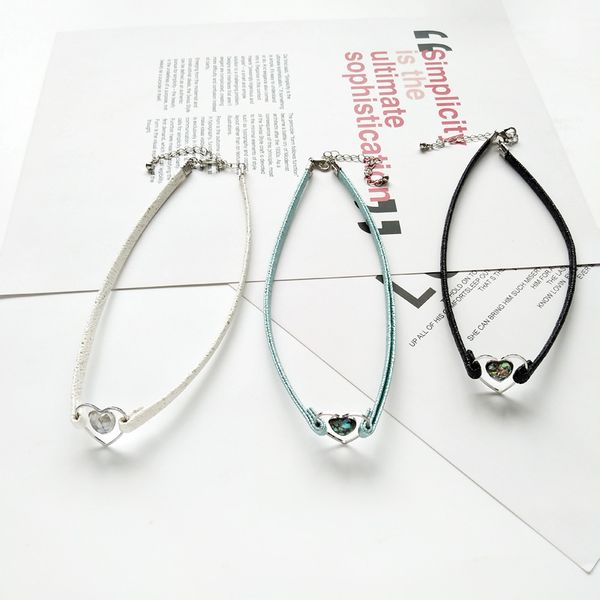 

heart chokers necklace 2019 new fashion personality jewelry for women girls wholesale accessory, Golden;silver