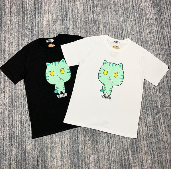 

2020 luxury mens designer t shirt designer casual short sleeves fashion printing men women hip hop tees f3005, White