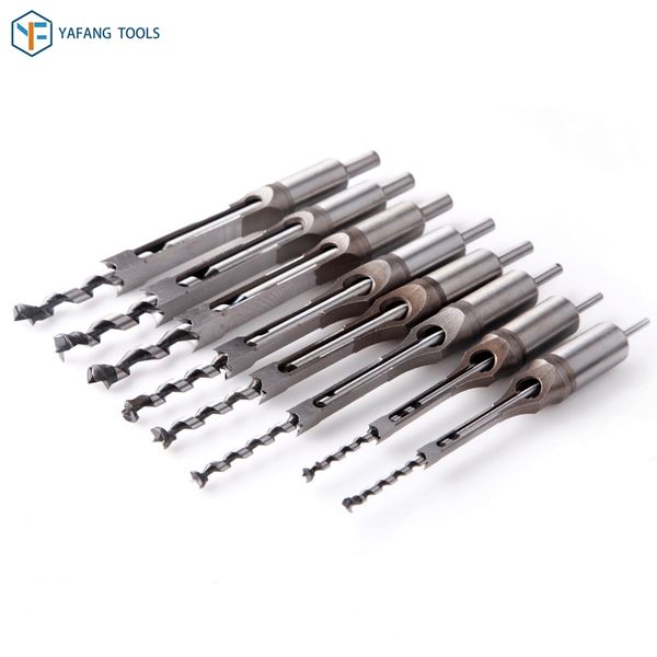 

1pcs hss square hole twist drill bit mortising chisel hole saw woodworking drilling tool kit power tools