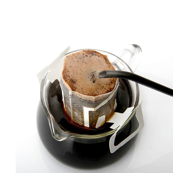

combination drip coffee filter bags basket and aluminum foil coffee bag portable office travel drip tools set