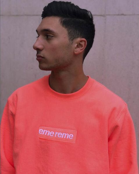 

19fw box logo sweatshirt brand hoodie bandana for men women couple pullover street sweater casual designer clothing, Black