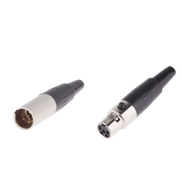

5pin/5p mini xlr connector plug female + male audio microphone connector