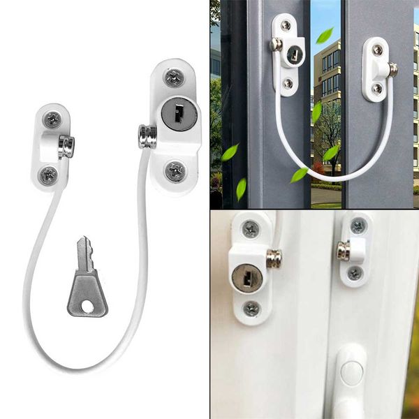 

3pcs baby safety locks protection from children stainless child lock window restrictor infant anti-theft security locks limiter
