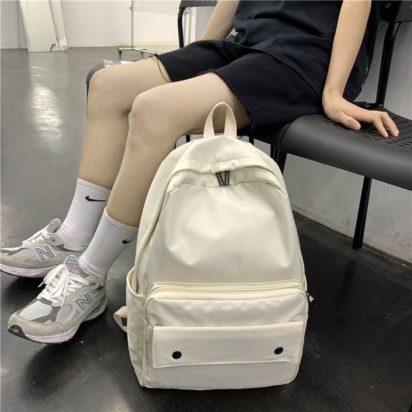 

2020 new women's backpack harajuku solid color literary large capacity travel bag fashion casual backpack ladies