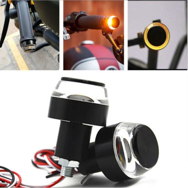 

motorbike handle bar grip direction light lamp motorcycle modified handlebar end led turn signal light motorcycle accessories
