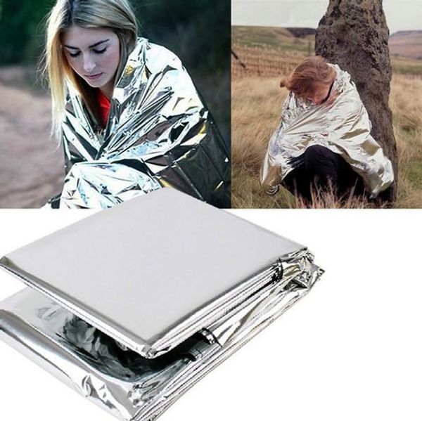 

multi-function outdoor camping waterproof emergency survival insulation foil thermal first aid rescue blanket disaster response tool