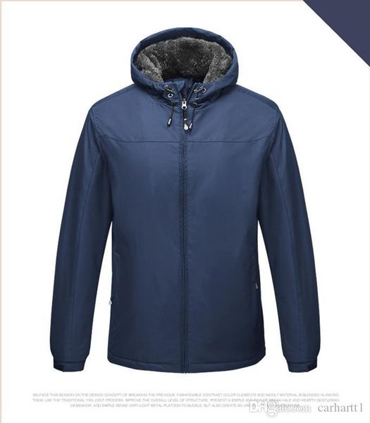 

mens конструктора пальто зима ватка тонкая куртка повседневная толстая молния длинные рукава верхняя одежда, Black;brown