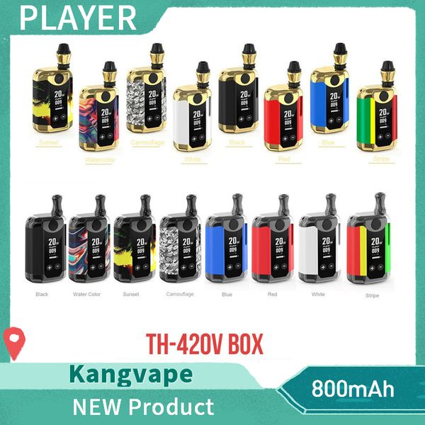 

Original Kangvape TH420 V Box Kit 800mAh 20W Adjustable Wattage Temperature Vape Mod TH-420 V Starter Kit with 0.5ml Ceramic Coil Cartridge