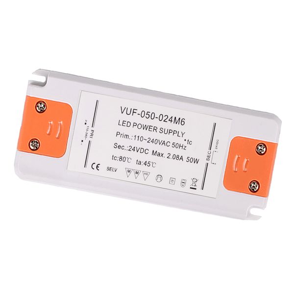 

50w 2.1a dc 24v slim led power supply driver transformer,size: l185xw63.5xh22mm