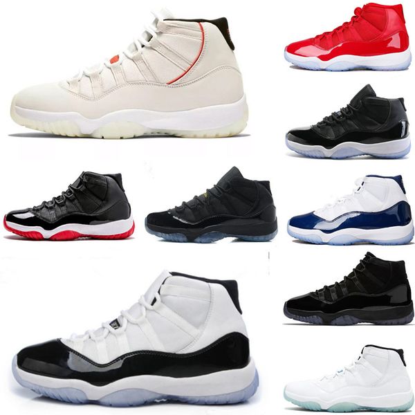 

concord 45 xi 11s cap and gown gym red platinum tint space jams mens basketball shoes 11 womens sports shoes sneakers size 7-13