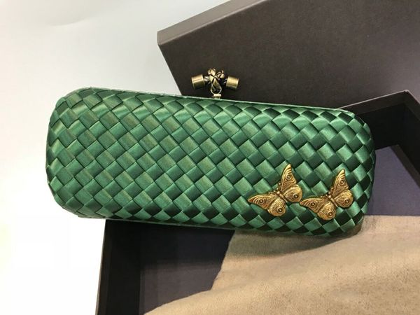 

25см лента щиток женщина сумки и кошельки атласной зеленый женщина партии туалетного ужин сумка кошелек вечерняя сумка сцепление