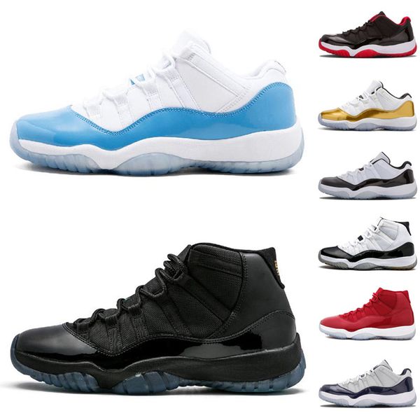

wholesale 11s prom night gym red midnight navy black stingray bred concord space jam sport shoes athletic trainers