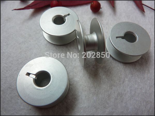 

industrial embroidery sewing machine aluminum bobbins,grooved,#55623a,w/ height 8.8mm&od20.8mm, 100pcs/lot,for juki,brother, Black