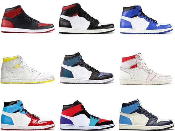 

1 high og mens women basketball shoes banned discoloration fearless first class flight game royal gym red mens womens sports sneakers