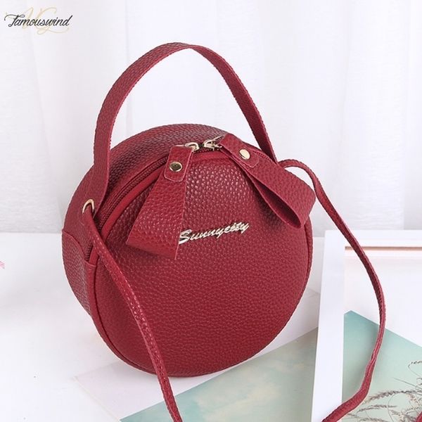 

fashion mini circular letter handbags for women 2020 designer zipper shoulder bags messenger crossbody tote clutch purses