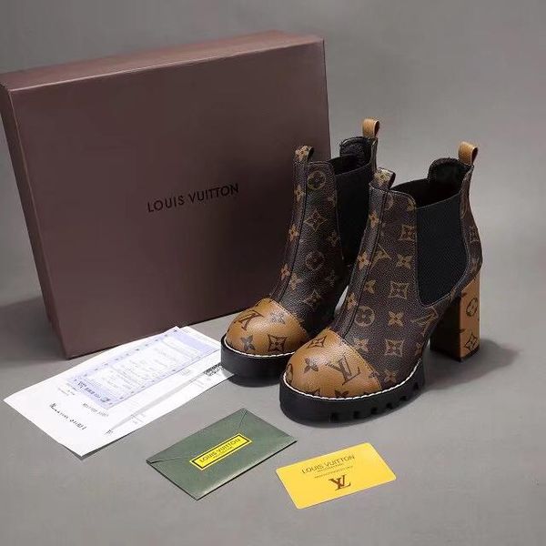

19ss women designers luxurious brand star trail black heart ankle boots triple brown leather boot womens limitless fashion boots with box