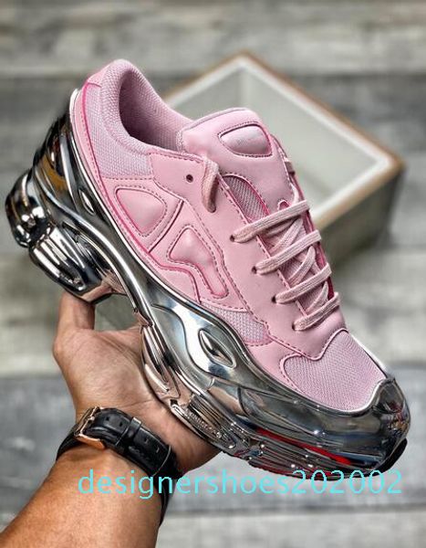 

raf simons x consortium ozweego ii sawtooth 2019 casual shoes mens womens platform white black brand designer sneakers d02