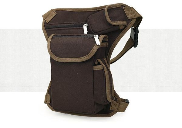 

5pcs/lot 2020 outdoor canvas drop waist leg bags waist pack bag men running belt bicycle and motorcycle money belt fanny pack