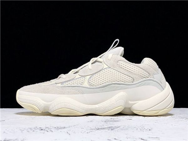 

2019 wholesale kanye west 500 bone white men running shoes designer shoes super moon whitle blush desert rat 500 sport sneakers