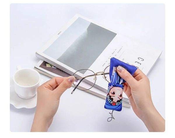 

glasses cloth cartoon lovely korean wind portable fine fiber suede wipe table mobile phone screen eye cloth cleaning cloth