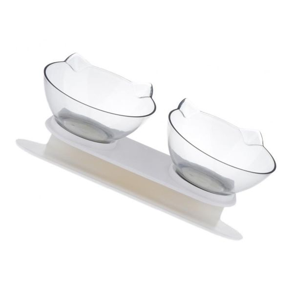 

small pet cat food bowl with stand elevated cat dog water bowl pet supplies