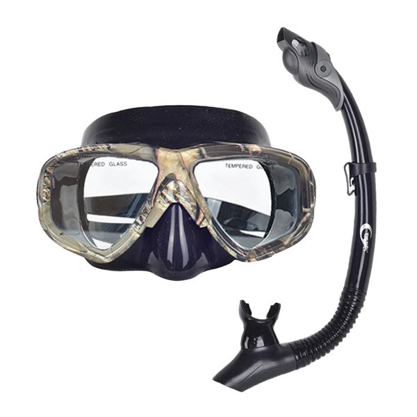 

diving gear diver mask dry snorkel set scuba snorkeling breathing tube