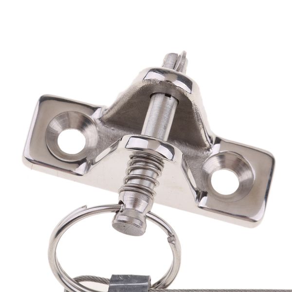 

4pcs 316 stainless steel boat bimini deck hinges with pin and lanyard