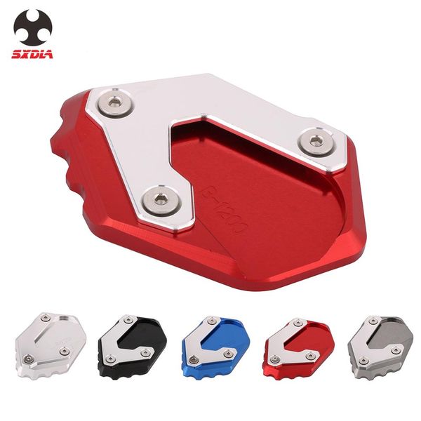 

motorcycle aluminum alloy foot side stand kickstand extension pad support plate for r1200 gs lc 2013 2014 2015 2016 2017